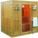 Canadian Hemlock Wood Traditional Swedish 69" 4 Person Sauna, with 8KW Wet/Dry Heater, and Rocks