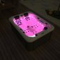3 Person Outdoor Hydrotherapy Hot Tub Bath Bathtub Whirlpool SPA with 51 Jets and 23 Color LED's