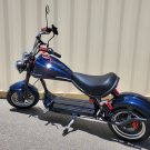 3000W 60V 30AH Electric Wide Tire Scooter Chopper Harley Design Motorcycle Bike Midnight Blue
