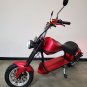 3000W 60V 30AH Electric Wide Tire Scooter Chopper Harley Design Motorcycle Bike Oxblood Red