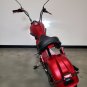 3000W 60V 30AH Electric Wide Tire Scooter Chopper Harley Design Motorcycle Bike Oxblood Red