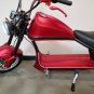 3000W 60V 30AH Electric Wide Tire Scooter Chopper Harley Design Motorcycle Bike Oxblood Red