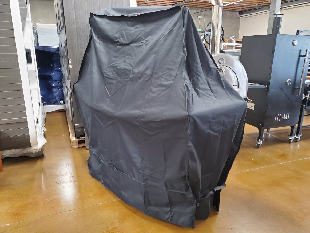 Grey Waterproof Canvas Grill Cover for Argentine Santa Maria Parilla