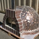 Handmade 44" Custom Copper Mosaic Tile Brick Wood Fired Pizza Oven BBQ with Stainless Door and Vent
