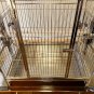 Medium Sized Indoor Outdoor 67"H x 29"D x 39"W Stainless Steel Bird Parrot Cage and Seed Catcher