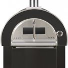 Outdoor Wood Fired Charcoal 31" Black Stainless Steel Artisan Pizza Oven/Grill with Waterproof Cover