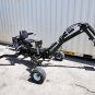 15HP 420CC Gas Powered Towable Backhoe Mini Excavator 8' Foot Reach and 12" Bucket