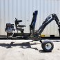 15HP 420CC Gas Powered Towable Backhoe Mini Excavator 8' Foot Reach and 12" Bucket