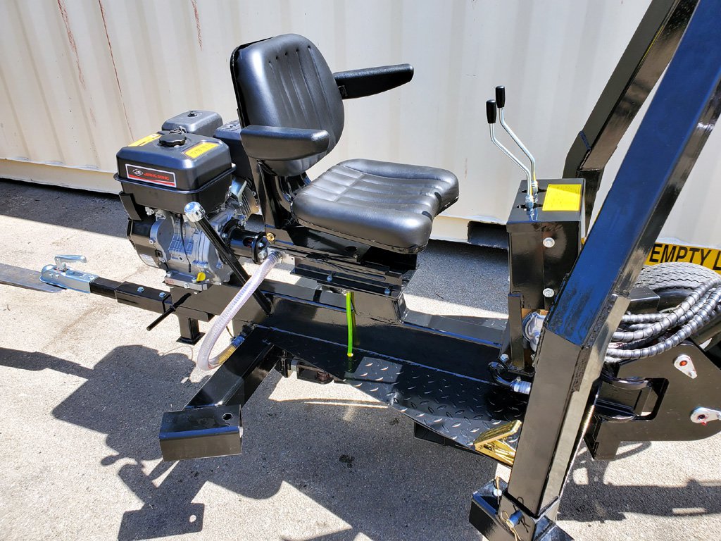 15HP 420CC Gas Powered Towable Backhoe Mini Excavator 8' Foot Reach and 12" Bucket