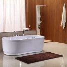 Freestanding Jetted Massage Hydrotherapy Bathtub, Indoor Soaking Tub - 37A
