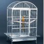 Large Size Dome Top Style 304 Stainless Steel Bird Macaw Parrot Animal Cage with 3 Bowls