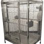 Large Size Dome Top Style 304 Stainless Steel Bird Macaw Parrot Animal Cage with 3 Bowls