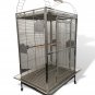 04 Stainless Steel XL Extra Large Bird Parrot Macaw Indoor Outdoor Cage Playtop with 4 Bowls