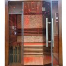 Canadian Red Cedar Indoor Traditional Wet / Dry 2-3 Person Swedish Steam Sauna SPA Harvia 6KW 200F