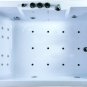 Two Person Jetted Massage Hydrotherapy Bathtub Tub, with Bluetooth & Inline Water Heater (LEFT)