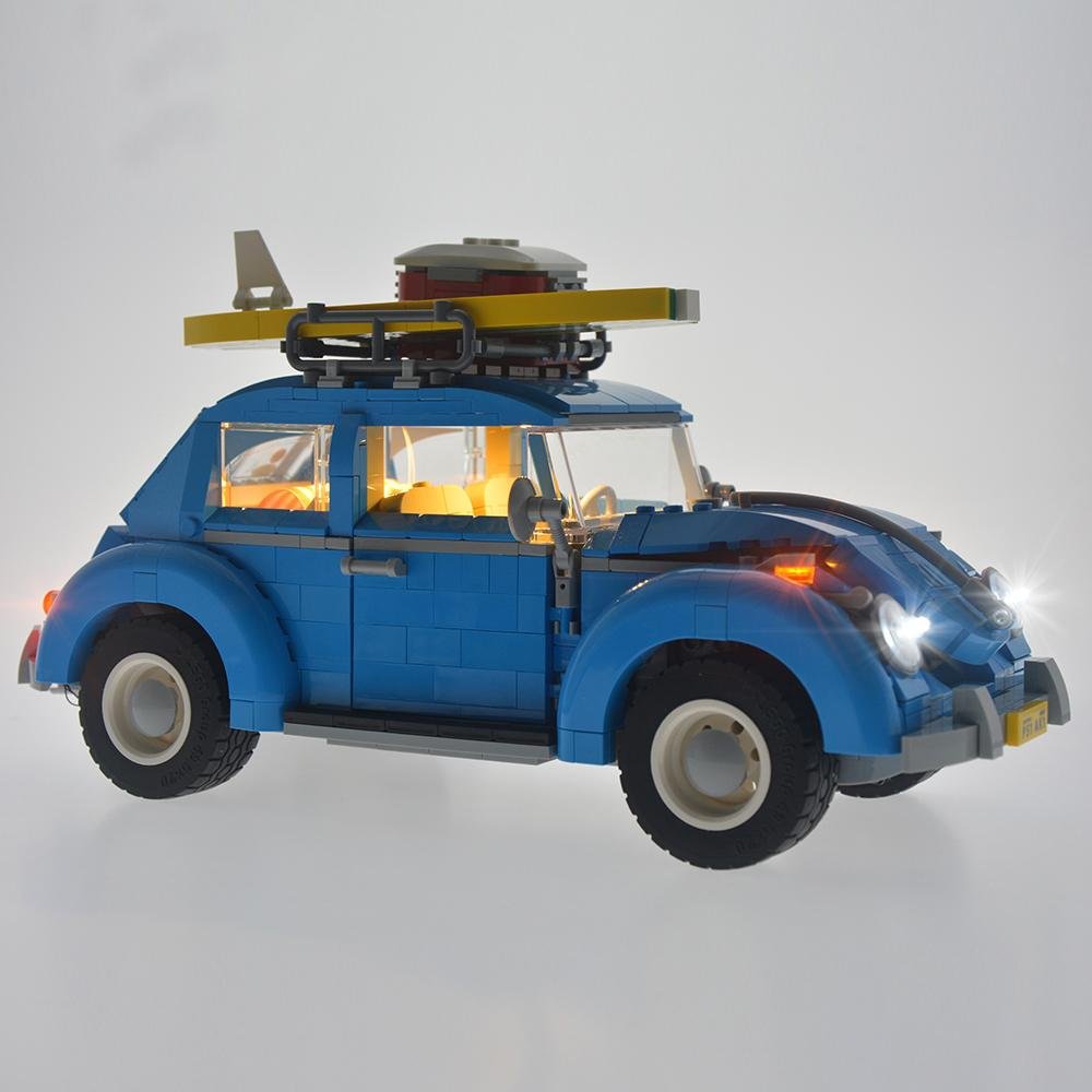 Best Seller LED Light Kit For LEGO Creator BEETLE Blue Vintage Car ...