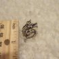SILVER TONE GOTHIC DRAGON PENDANT CHARM NECKLACE