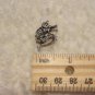 SILVER TONE GOTHIC DRAGON PENDANT CHARM NECKLACE