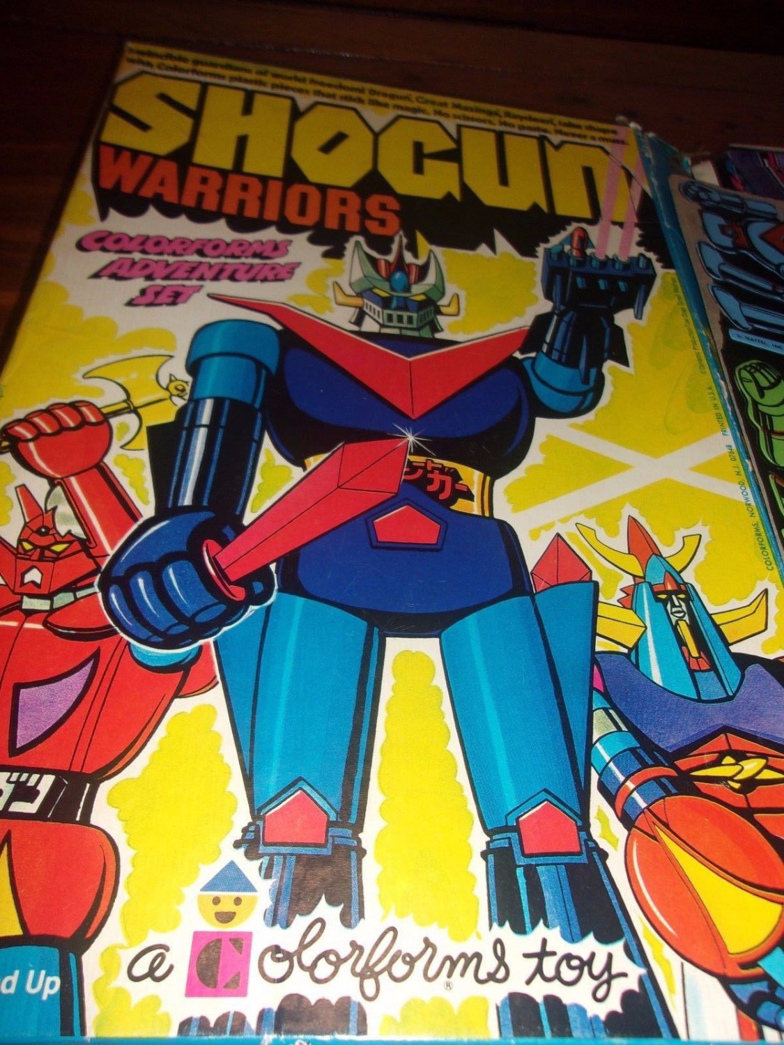 Shogun Warriors Colorforms Adventure Play Set Vintage 1978