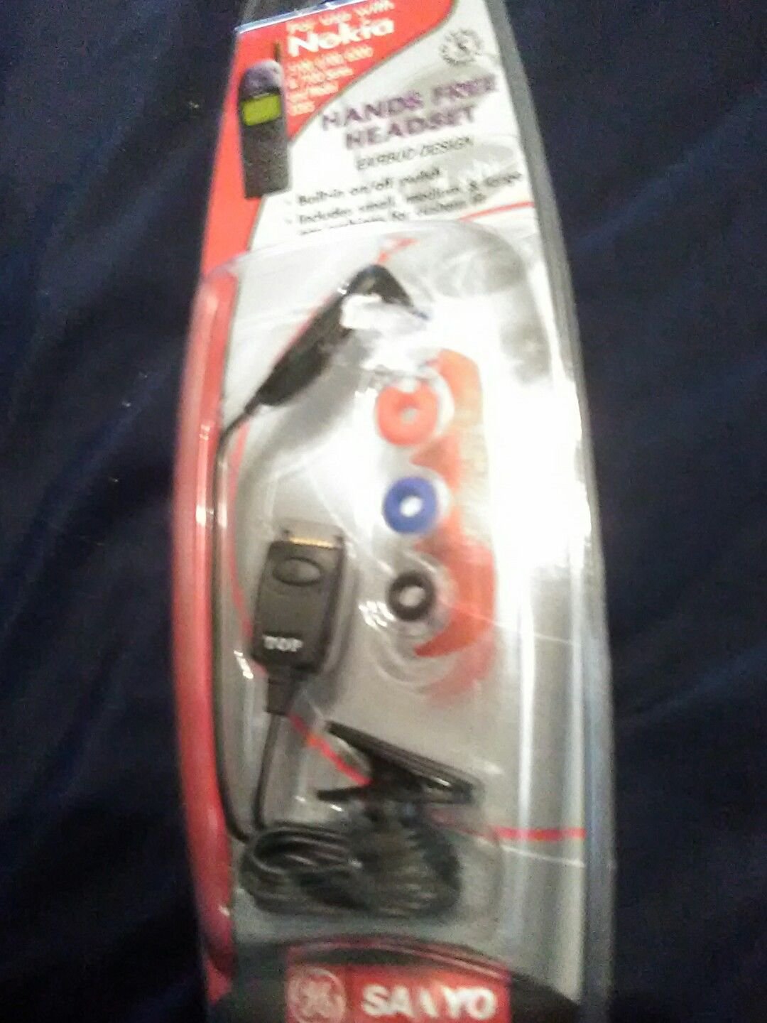 Sanyo Hands Free Headset Ear Bud Design for Nokia 5100/6100/7100, 3285 new