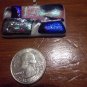 Vintage 80's White Blue Pink Purple Dichroic Glass Pendant rectangle sparkle