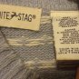 Ugly Snowflake Reindeer Mock Turtle neck blue Sweater Women's L 12-14 Vintage