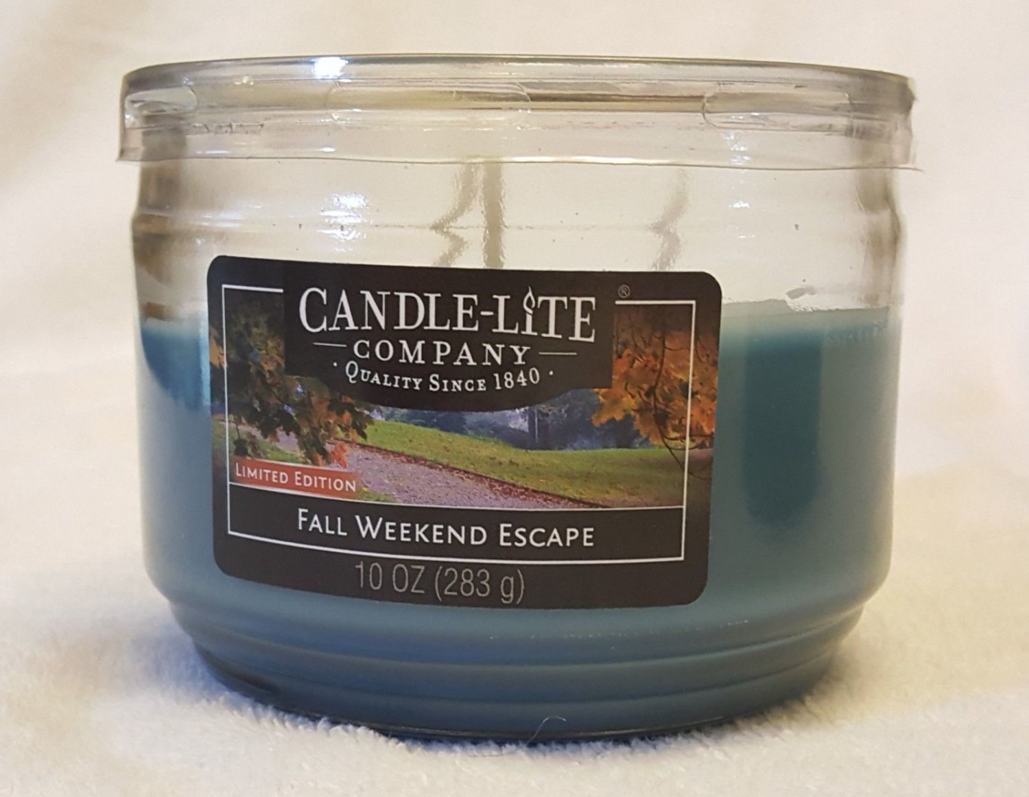 Set/2 CandleLite Co 10 oz, 3 Wick Jar 18oz Jar, FALL WEEKEND ESCAPE