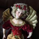 BNIB Treasury Collection Paradise Galleries Angel Tree Topper Scarlet W #'D COA