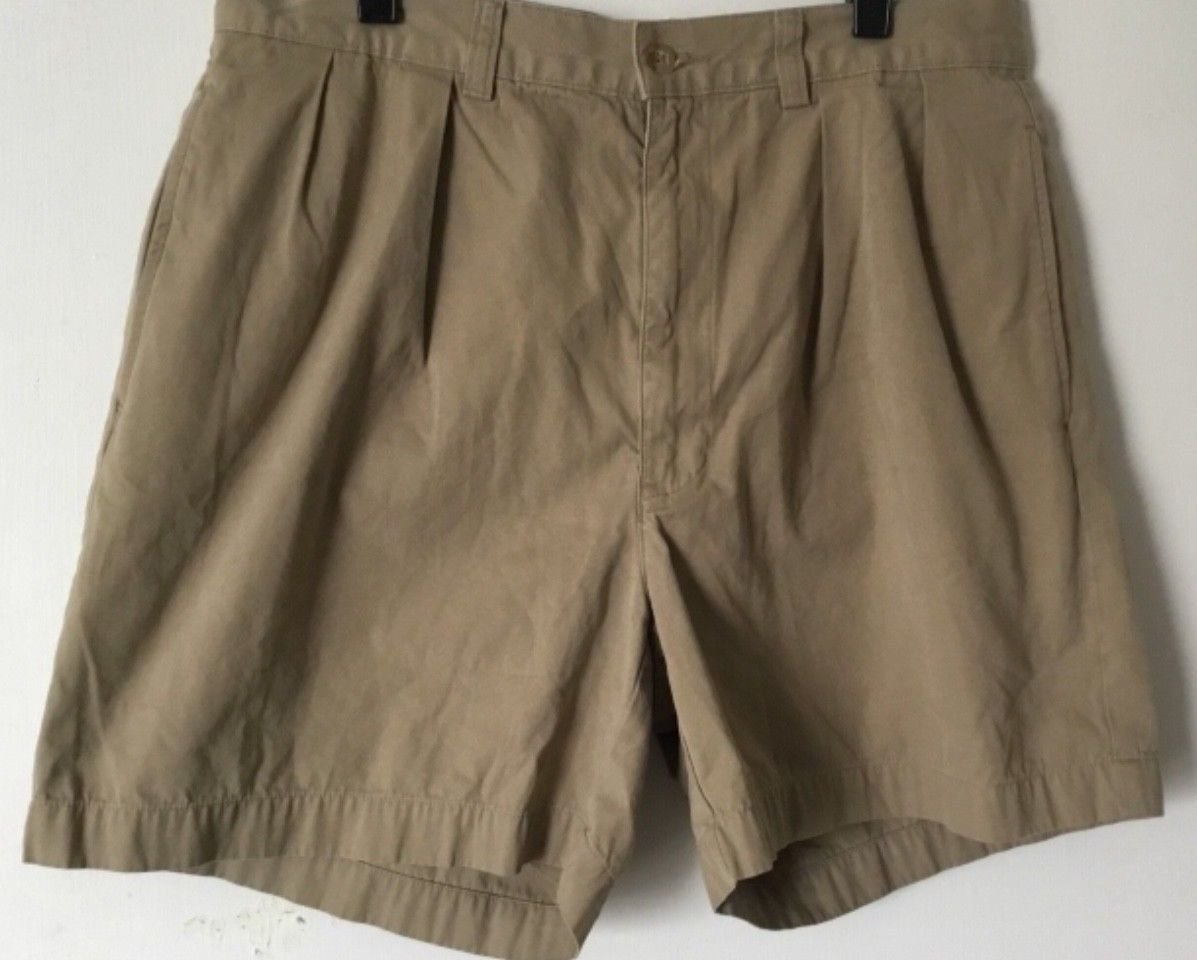 Mens Polo by Ralph Lauren Casual Andrew Short Size 32 Shorts Tan Cotton
