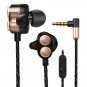 X700 double moving coil heavy bass high fidelity music earphone line control Mobile computer general
