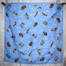 Kittens on baby blue cotton scarf bandana kerchief cm1013