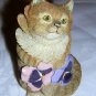 2 Valerie Pfeiffer ginger cats with pansies Innovation giftware cm1024