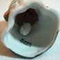 Kitty plays Santa bell bisque ware chenille pom pom vintage cm1040