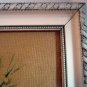 Portuguese cat print framed vintage white Persian Angora kitten flower arrangement cm1092