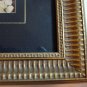 Calico cat with gardenia picture framed matted print cm1099