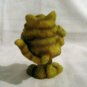 Tiger striped tabby cat bobble head figurine resin vintage cm1271