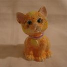 Orange marmalade cat figurine hand decorated vintage kitten cm1276