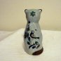 Tonala Mexico pottery cat bird motif signed vintage cm1285