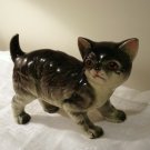 Tabby cat kitten ceramic figurine made in Japan sweet vintage cm1306
