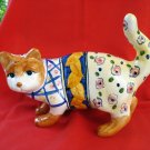 Bella Casa by Ganz ceramic cat figurine hand painted pre-owned as new cm1327