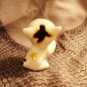 Welcome cat white porcelain figurine unusual markings vintage cm1388