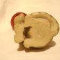 Red hat cat figurine demure tabby composite material vintage cm1396