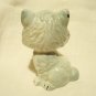 Pastel cat kitten figurine ceramic long eyelashes excellent vintage cm1404