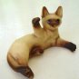 Small Siamese cat figurine ceramic batting pose Japan vintage cm1407