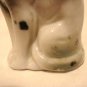 Sitting pretty porcelain cat figurine gray with spots Japan vintage cm1408