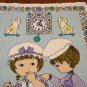 Good Friends Too Many Cooks cats in the kitchen linen towel Ulster vintage cm1415