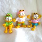 Garfield the cat lot of 3 Happy Meals figures from 1981 cm1417