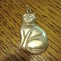925 Sterling silver cat pendant sitting pose pre-owned cm1423