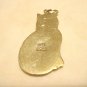 925 Sterling silver cat pendant sitting pose pre-owned cm1423