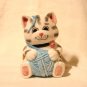 Tabby cat kitten with yarn planter or catch-all Treasure Craft perfect cm1438